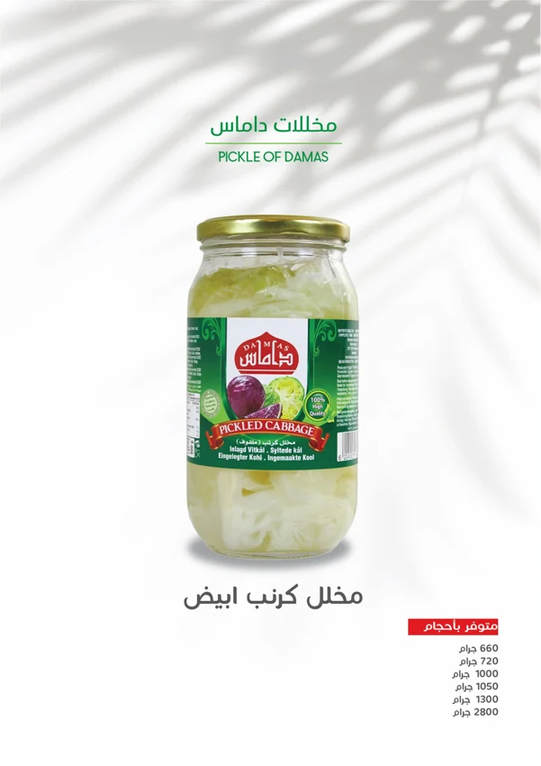 Eingelegter Weißkohl — Damas Food