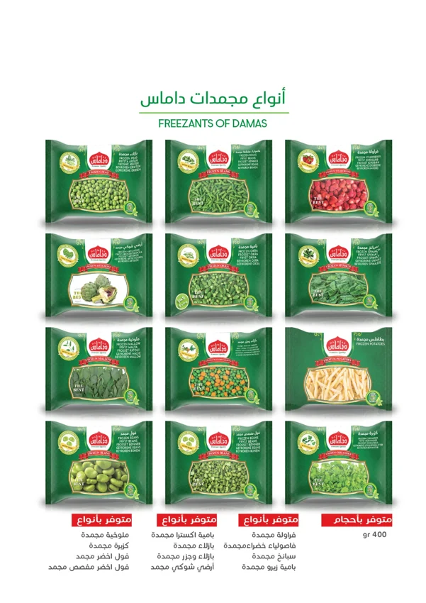 Tiefkühlprodukte — Damas Food