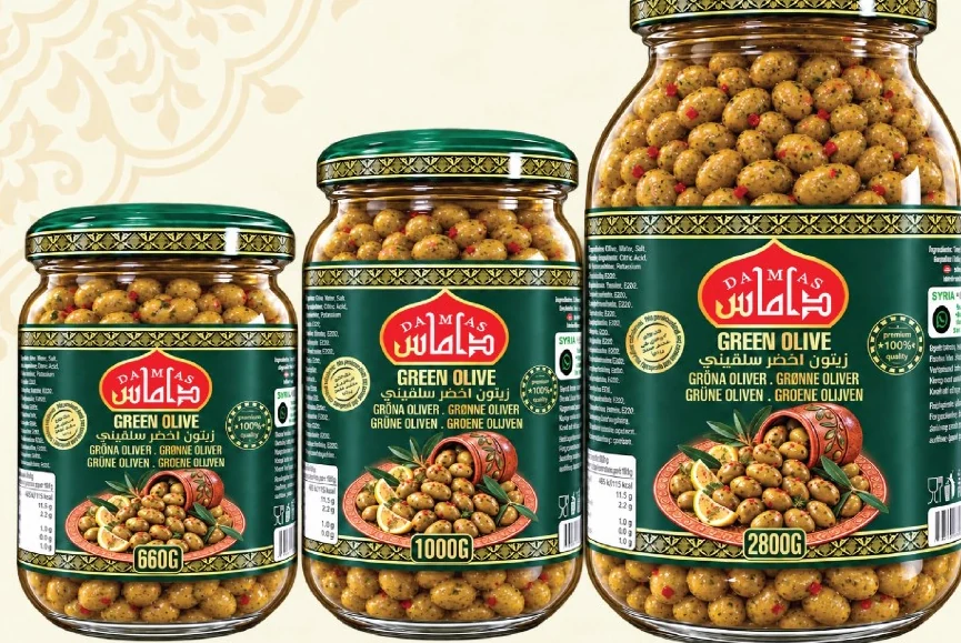Grüne Salkini-Oliven — Damas Food