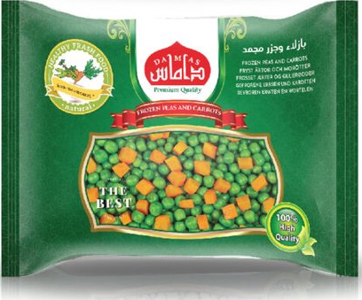 Frozen peas and carrots — Damas Food